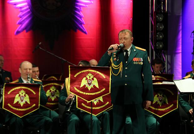 В Усть-Лабинске выступил военный оркестр