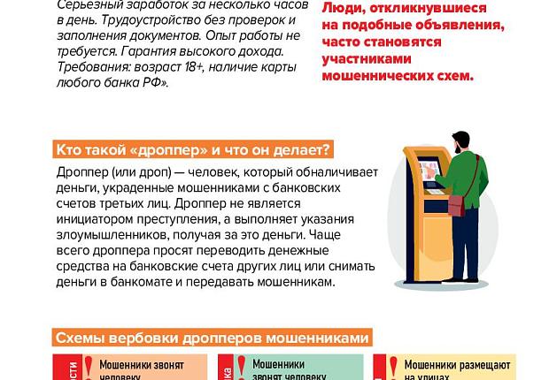 Министерство финансов Российской Федерации разработало информационные материалы для пенсионеров в целях предупреждения использования платежных инструментов при совершении противоправных действий среди жителей